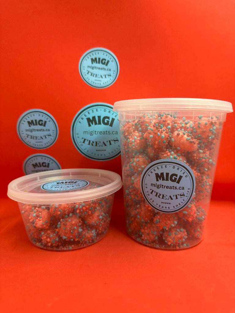 Freeze-Dried Puffy Crispy Berry Gummy Candies
