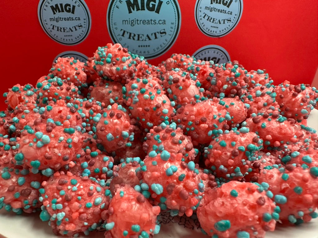 Freeze-Dried Puffy Crispy Berry Gummy Candies