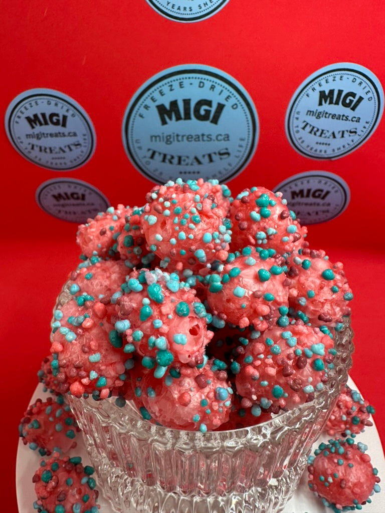 Freeze-Dried Puffy Crispy Berry Gummy Candies