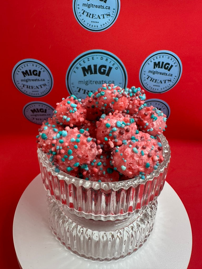 Freeze-Dried Puffy Crispy Berry Gummy Candies