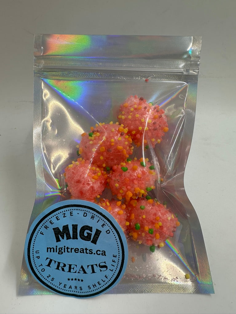 Freeze-Dried Puffy Crispy Fruity Rainbow Candies