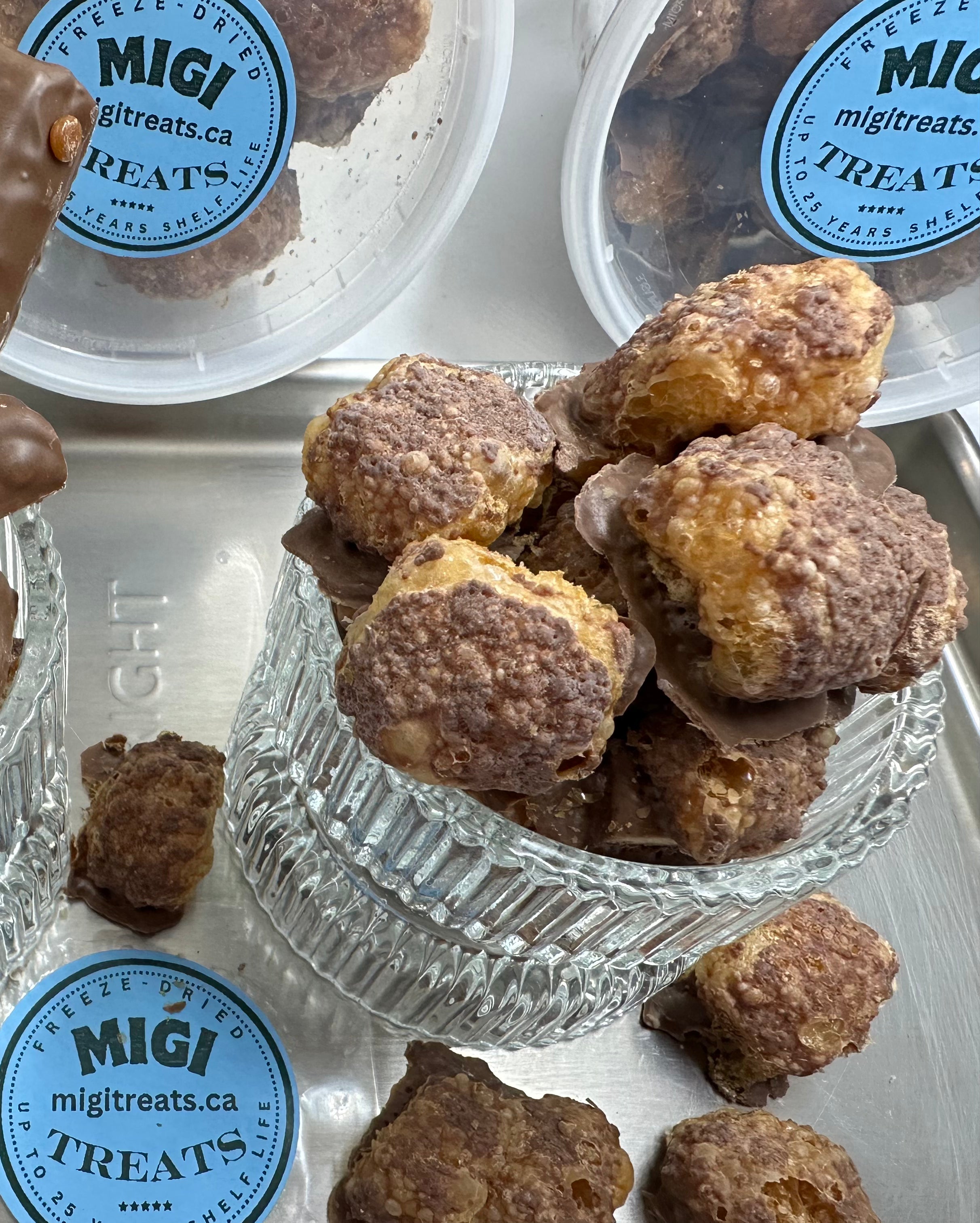 Freeze-Dried Puffy Crispy Caramel Cookie