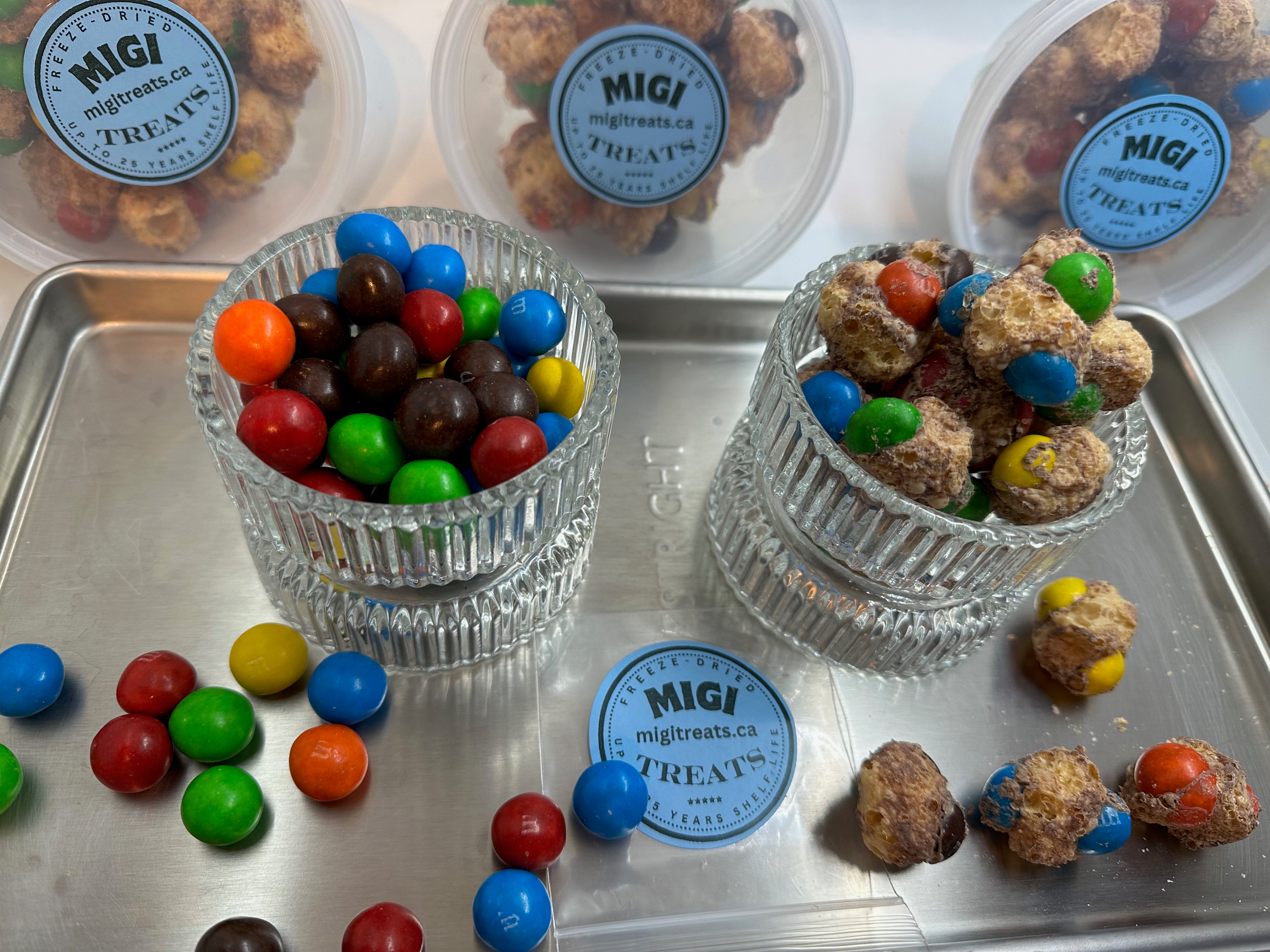 Freeze-dried Puffy Crispy Rainbow Caramel Candy