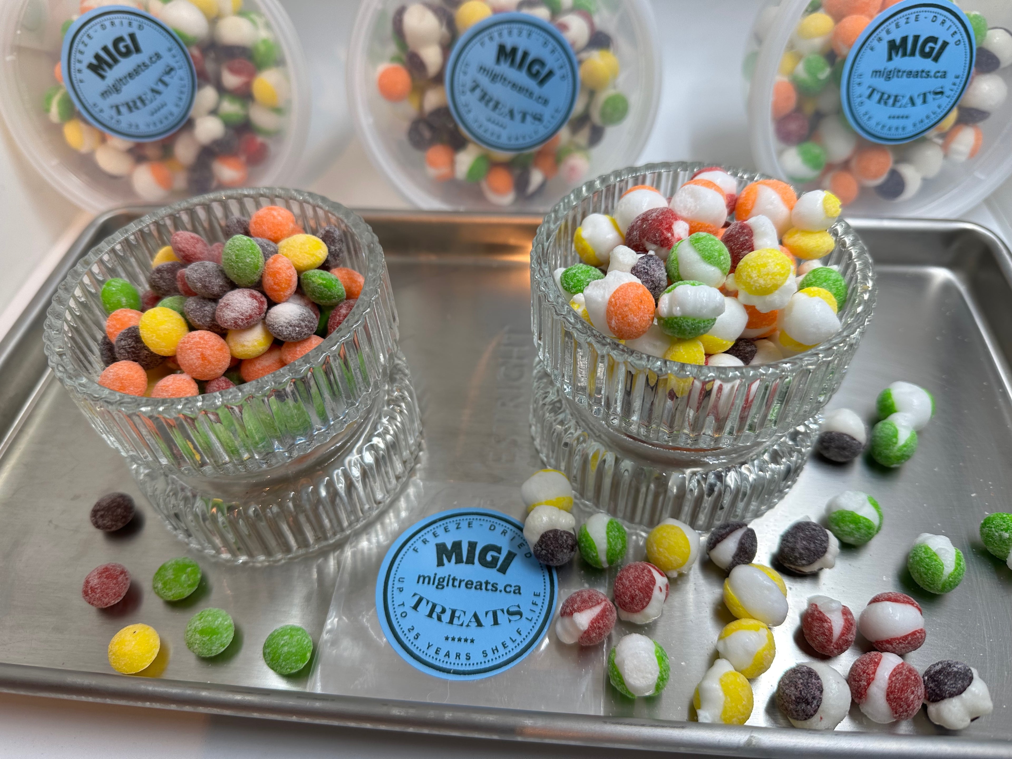 Freeze-Dried Puffy Crispy Sour Rainbow Candies