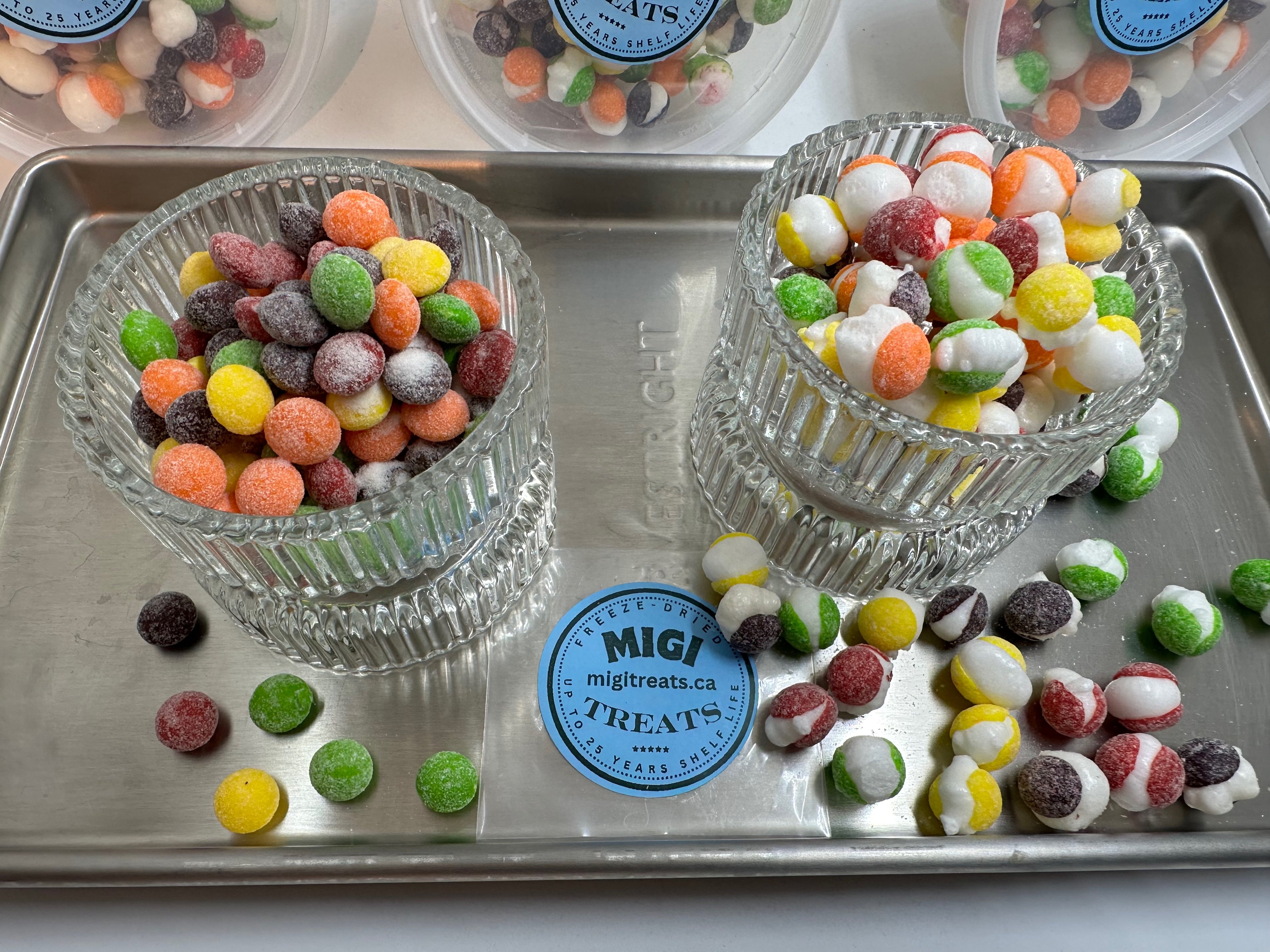 Freeze-Dried Puffy Crispy Sour Rainbow Candies
