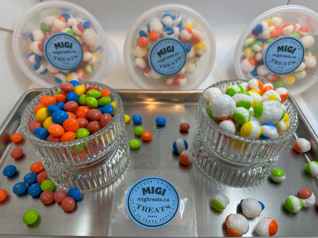Freeze-Dried Puffy Crispy Tropical Rainbow Candies