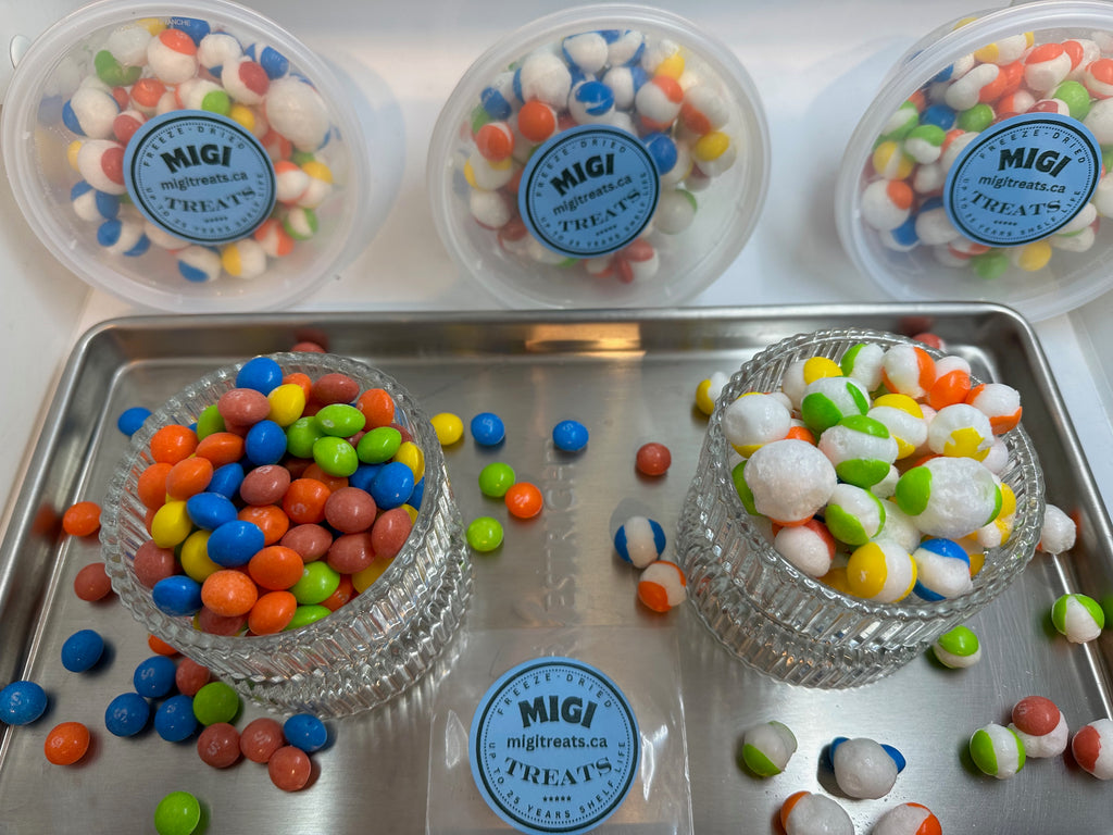 Freeze-Dried Puffy Crispy Tropical Rainbow Candies