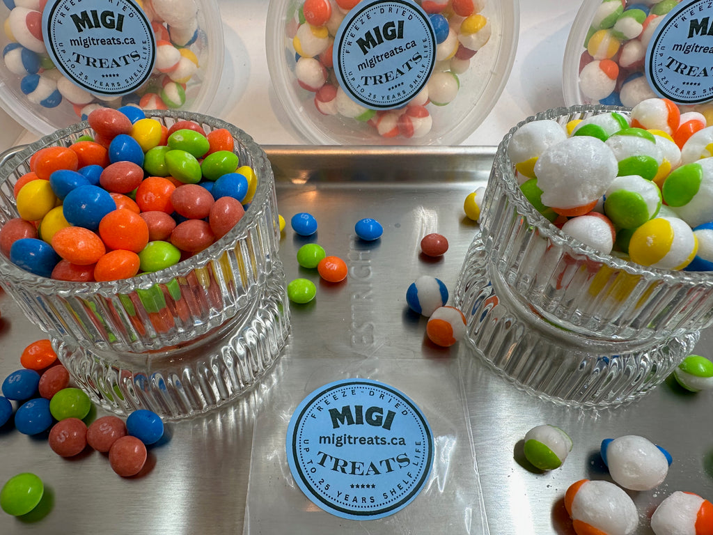 Freeze-Dried Puffy Crispy Tropical Rainbow Candies