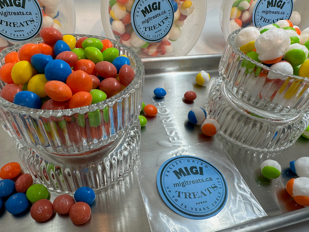 Freeze-Dried Puffy Crispy Tropical Rainbow Candies