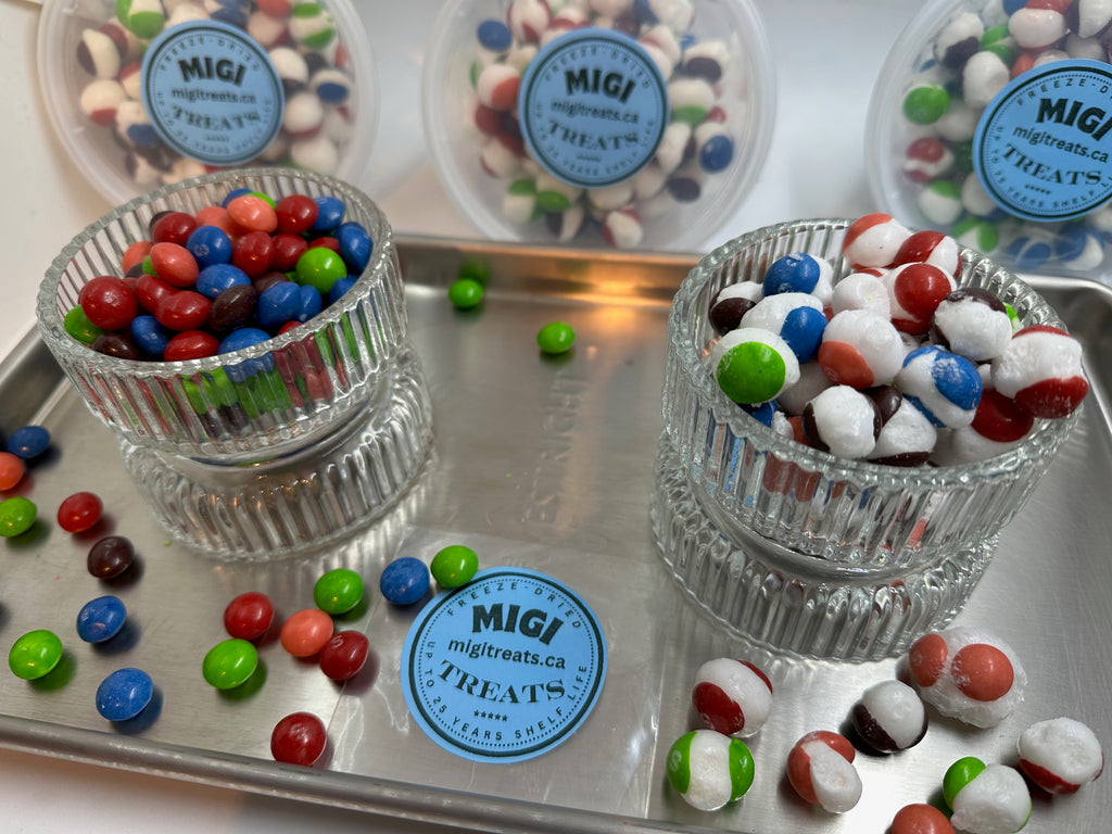 Freeze-Dried Puffy Crispy Berry Rainbow Candies