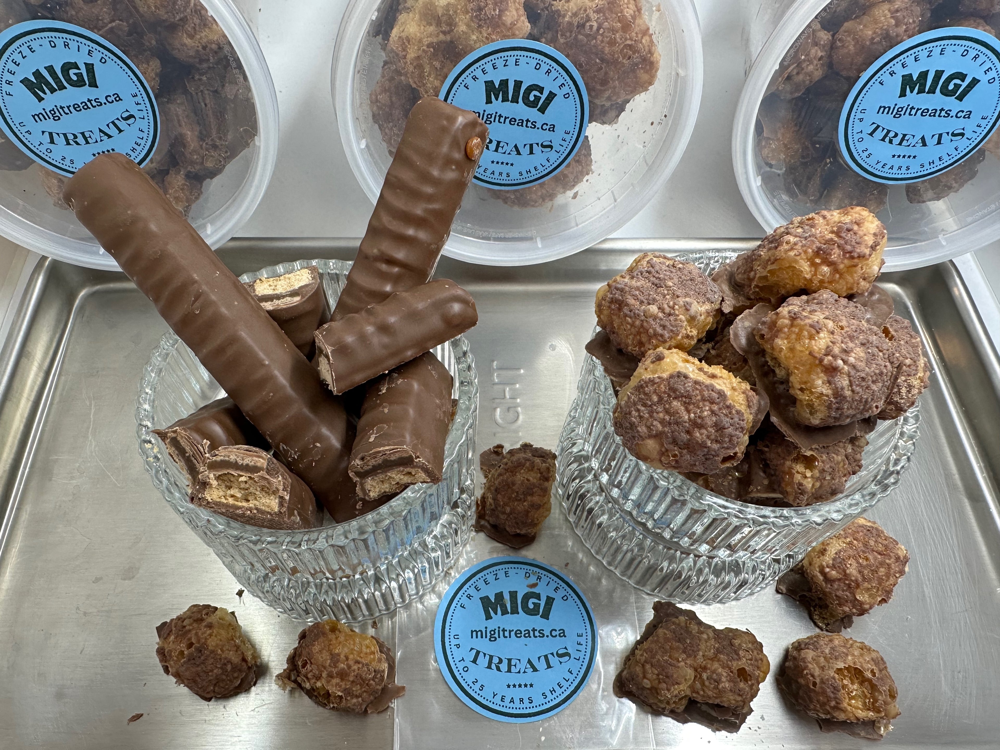 Freeze-Dried Puffy Crispy Caramel Cookie