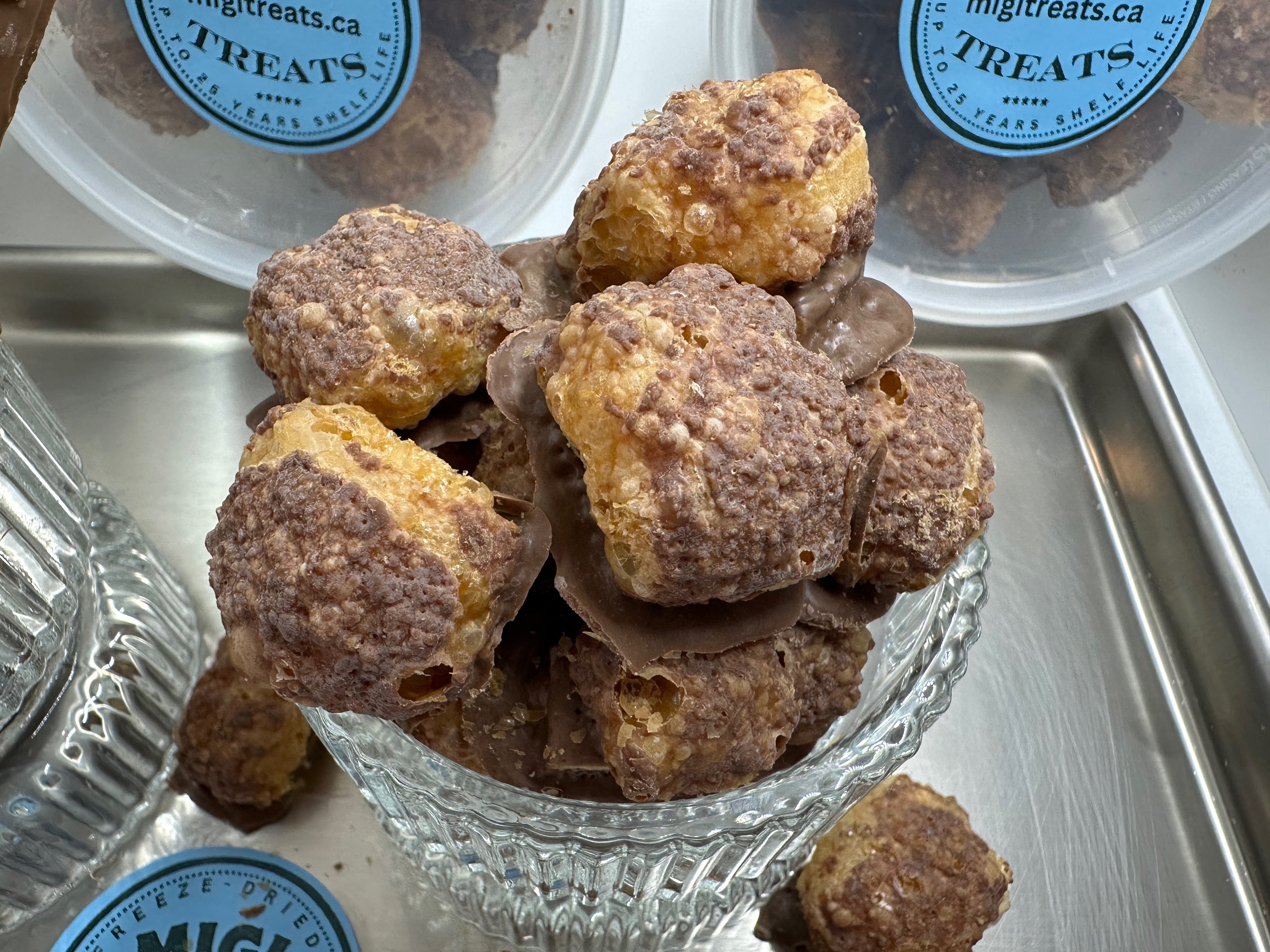 Freeze-Dried Puffy Crispy Caramel Cookie