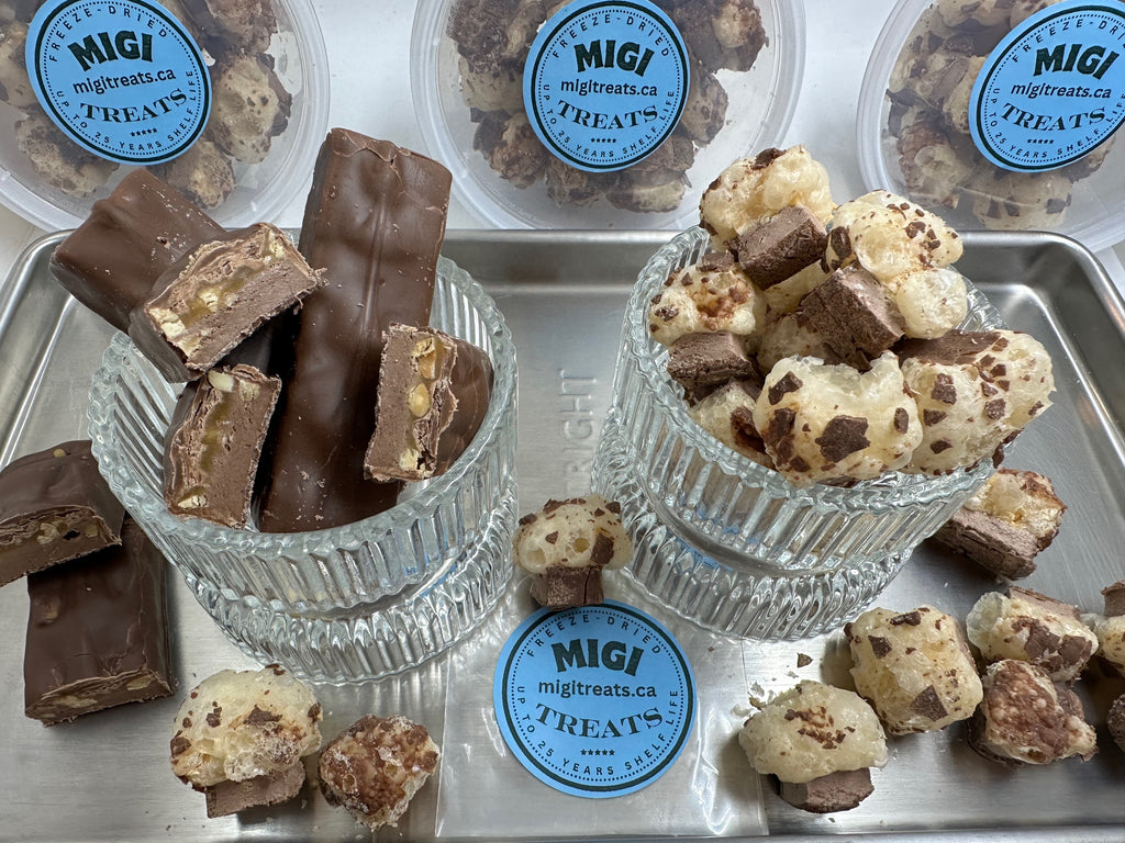 Freeze-Dried Puffy- Crispy Caramel Nougat Candy