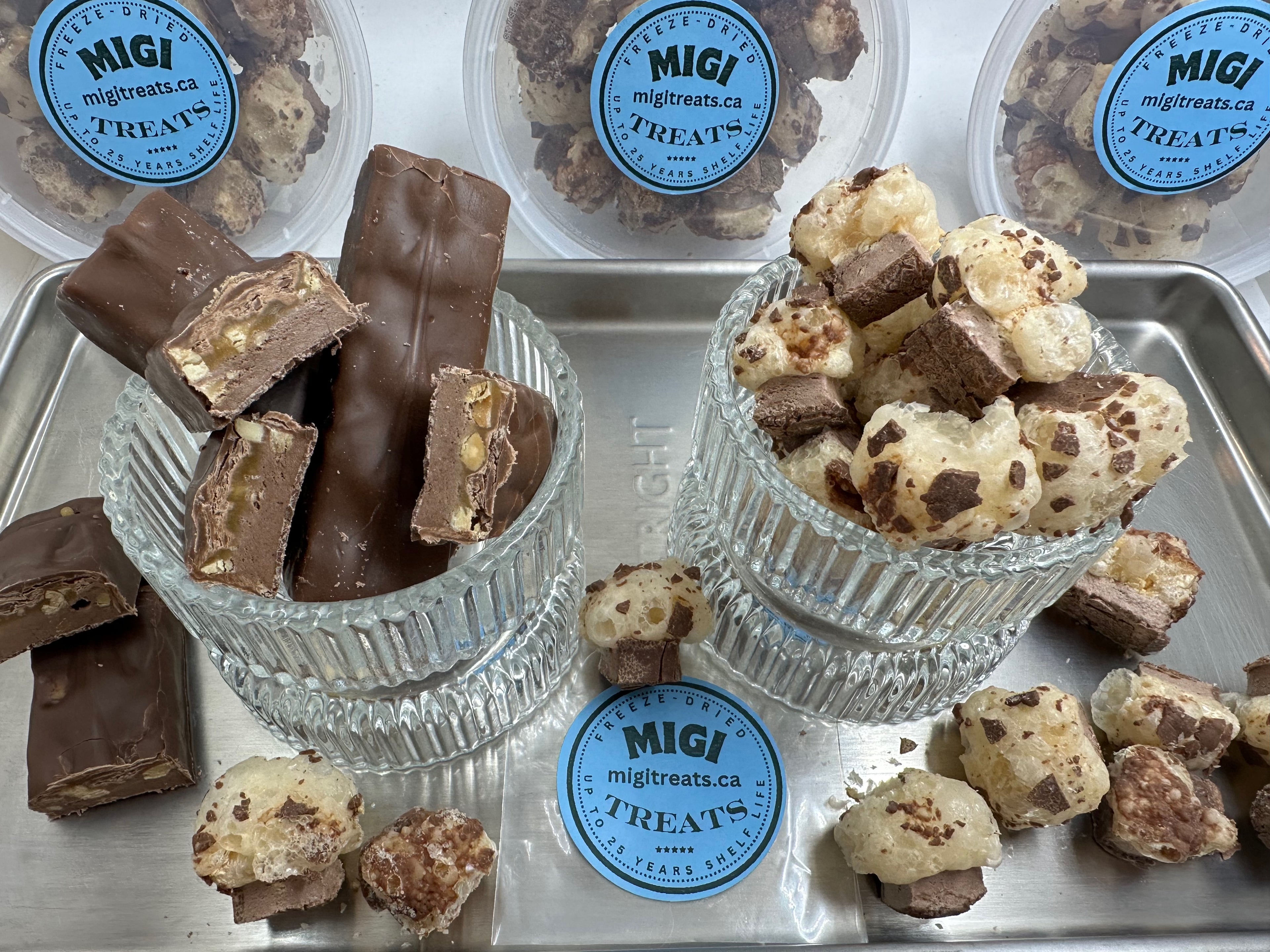 Freeze-Dried Puffy- Crispy Caramel Nougat Candy