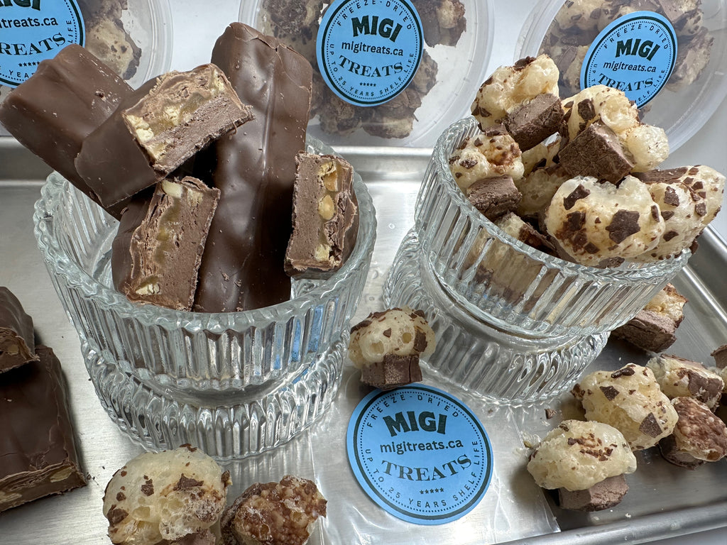 Freeze-Dried Puffy- Crispy Caramel Nougat Candy