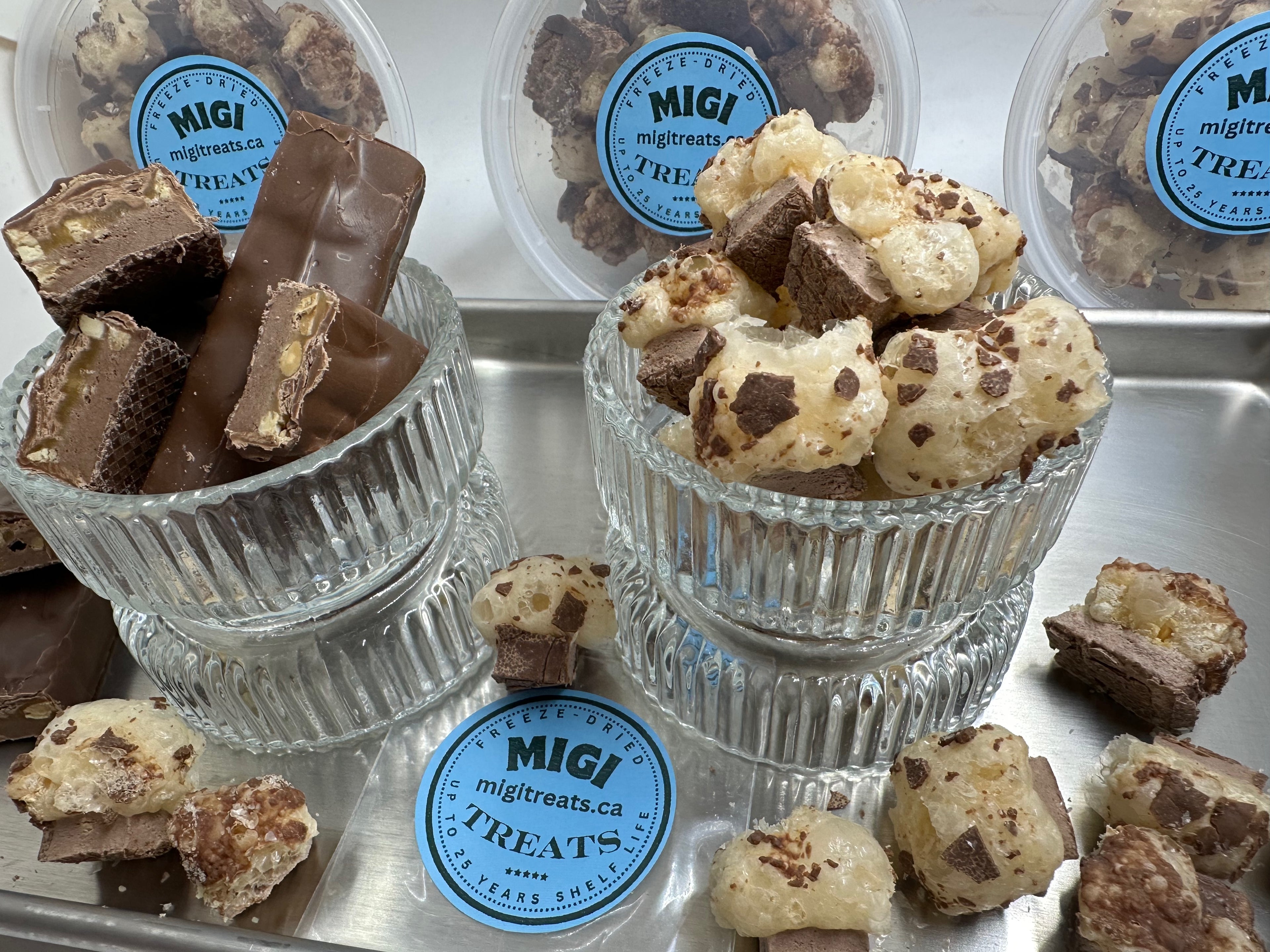 Freeze-Dried Puffy- Crispy Caramel Nougat Candy
