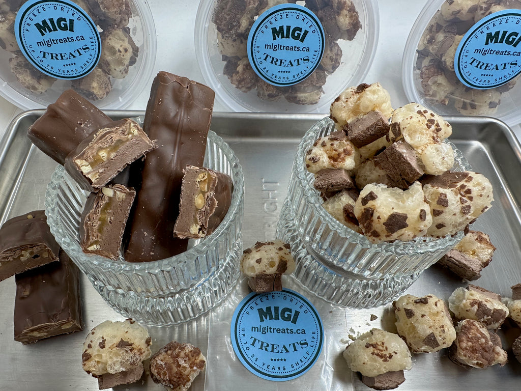 Freeze-Dried Puffy- Crispy Caramel Nougat Candy