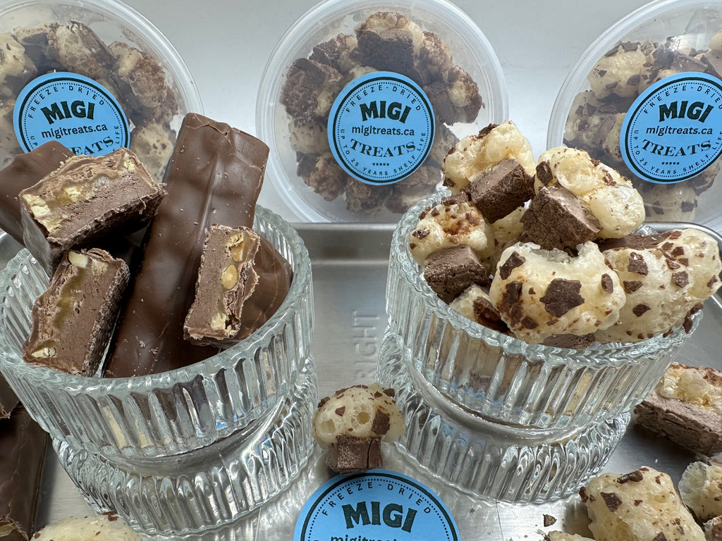 Freeze-Dried Puffy- Crispy Caramel Nougat Candy