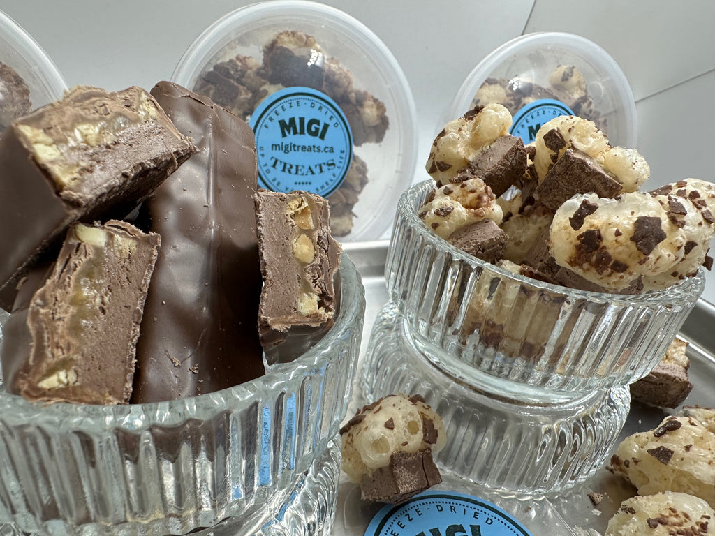 Freeze-Dried Puffy- Crispy Caramel Nougat Candy