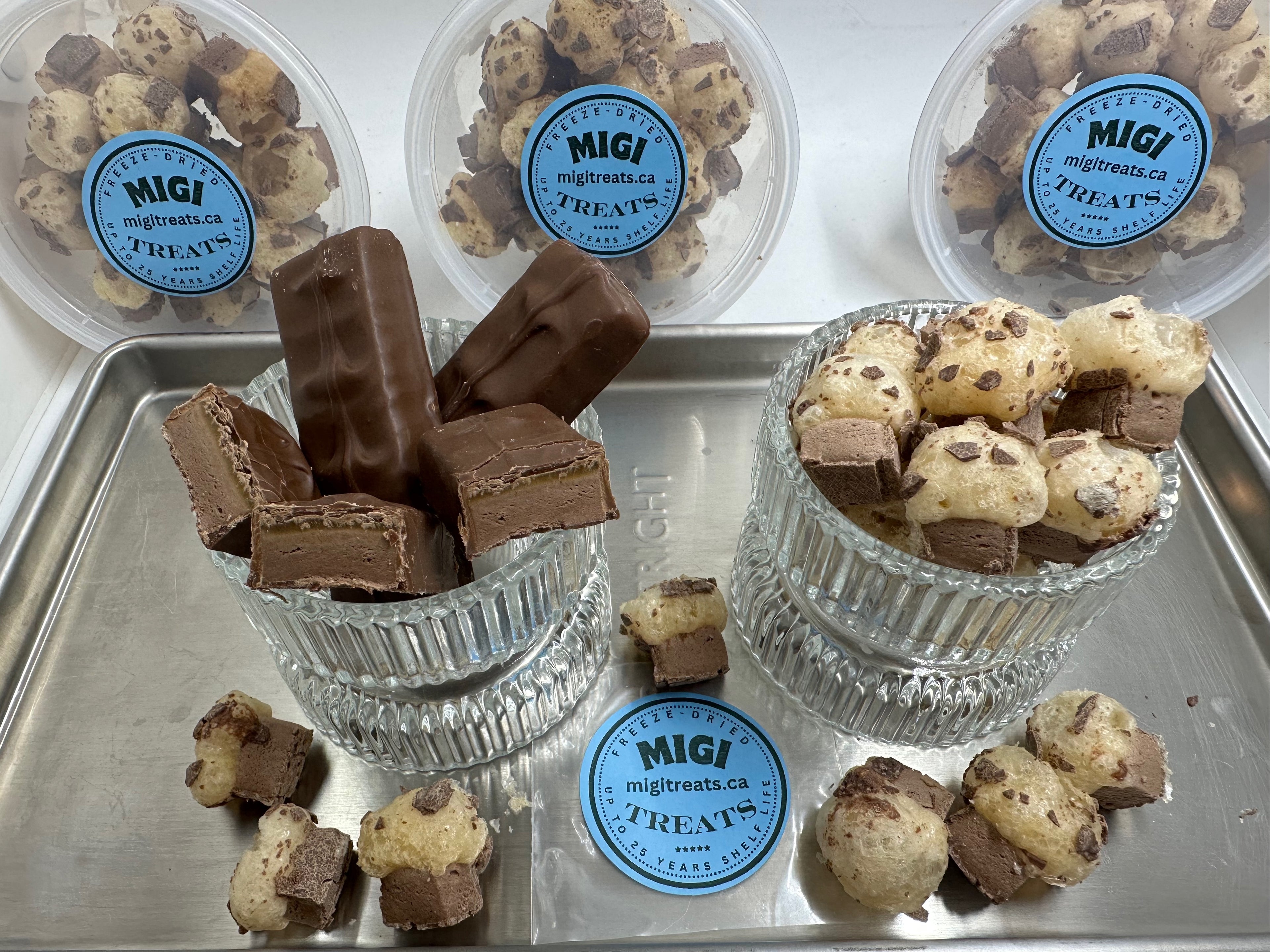 Freeze-Dried Puffy Crispy Chocolate Caramel & Nougat