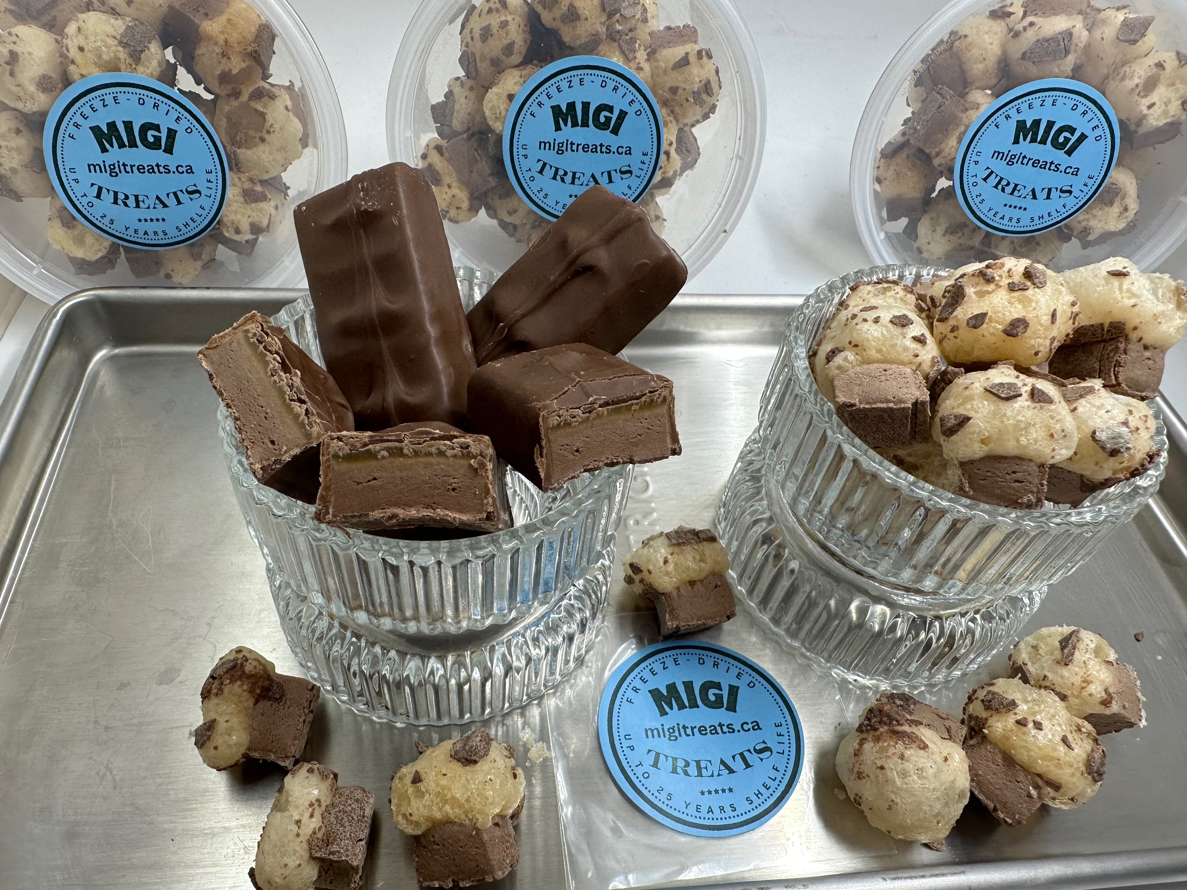 Freeze-Dried Puffy Crispy Chocolate Caramel & Nougat