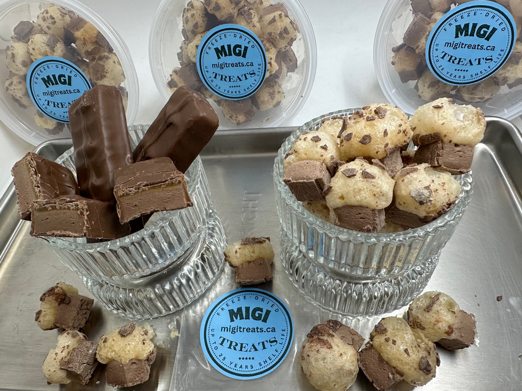 Freeze-Dried Puffy Crispy Chocolate Caramel & Nougat