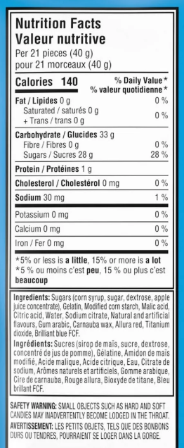 Freeze-Dried Puffy Crispy Cherry-Raspberry Gummy Candies