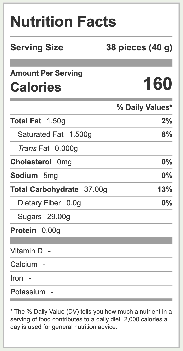 Freeze-Dried Puffy Crispy Sour Rainbow Candies